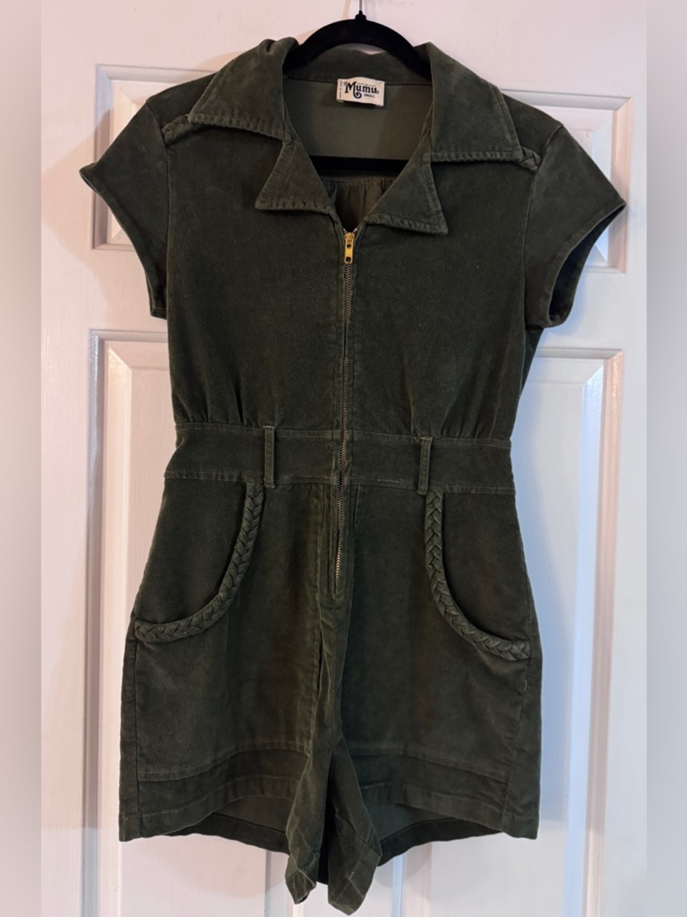 Show Me Your Mumu Outlaw Romper in Cypress Green Size Small Like New - Picture 5 of 11